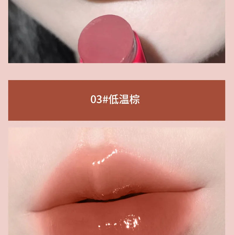 Mirror Water Light Lip Gloss Jelly Lipstick Pencil Long Lasting Moisturizing Solid Lip Tint Balm Women Make Up Beauty Cosmetics - Seprincess