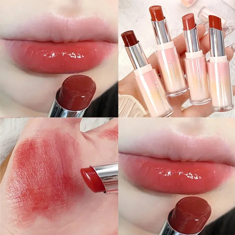 8 Colors Mirror Moisturizing Lipstick Plumping Lasting Non-stick Cup Hydrating Crystal Lip Tint Water Light Lips Makeup Cosmetic - Seprincess