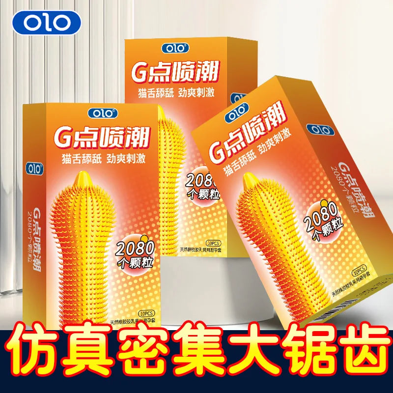 3D Particles Condom Sexual Products For Adult Men G-spot Stimulation Penis Sleeves Vaginal Massage Contraception Condoms Sex Toy - Seprincess