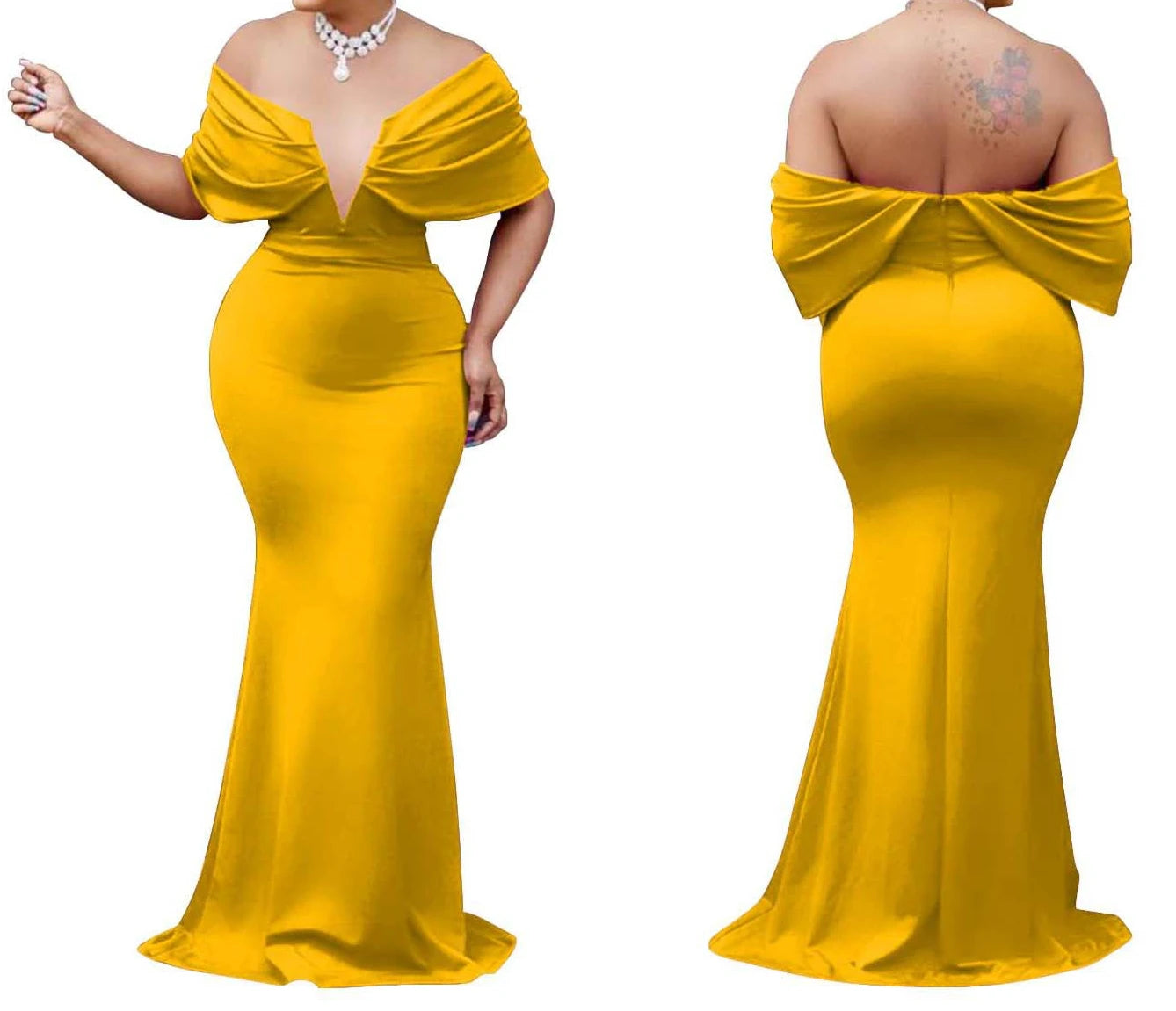 Women V-neck Off The Shoulder Elegant Party Dresses Woman Sleeveless Bodycon Maxi Dress Evening Vestidos Sexy Long Dresses HW198 - Seprincess