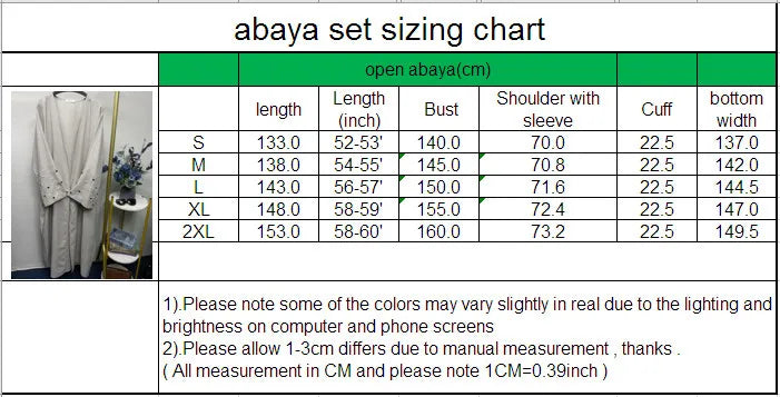 Eid Linen Abaya for Women One Piece Open Cardigan with Heart Moon Embroidery Bat Sleeve Muslim Set Loose Outwear 2024 - Seprincess