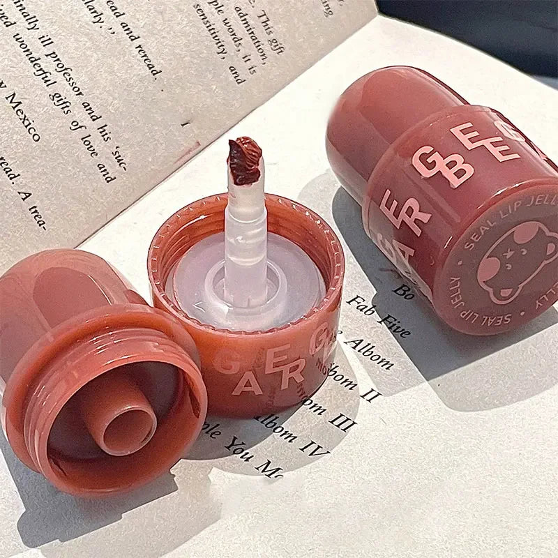 Bear Seal Mirror Clear Lipstick Lip Gloss Waterproof Moisturizing Lasting No Fading Lip Glaze Makeup for Women Korean Cosmetics - Seprincess