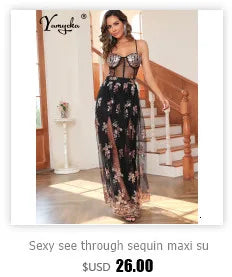 Sexy vintage maxi Slip Sequin Party dress women summer elegant wedding bodycon Dress club outfits prom evening dresses vestidos - Seprincess