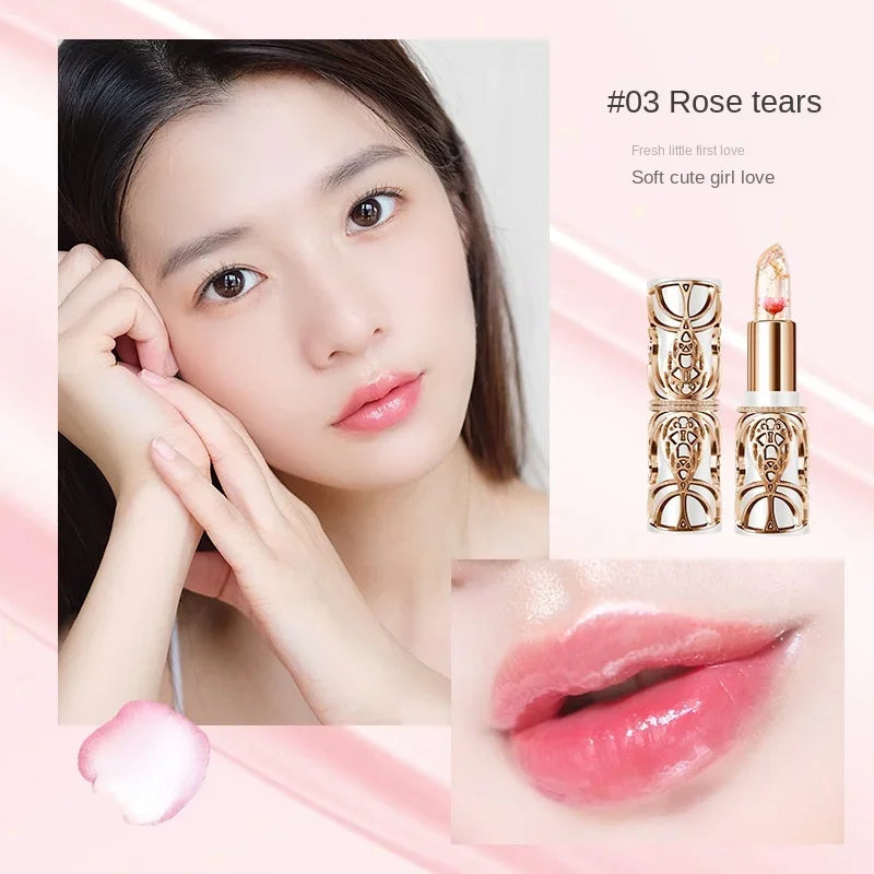 HIH Blue Rose Lipstick Temperature Color Changing Lip Moisturizing Balm Female Makeup Sexy Lip Gloss Shiny Lipstick