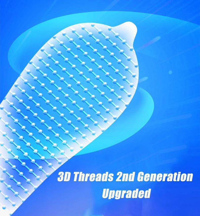 10pcs Erotic Penis Sleeve 3D Dotted Condoms Enlargement Large Particles Mushroom Condom High Sensitive Sex Toys for Men Condones - Seprincess