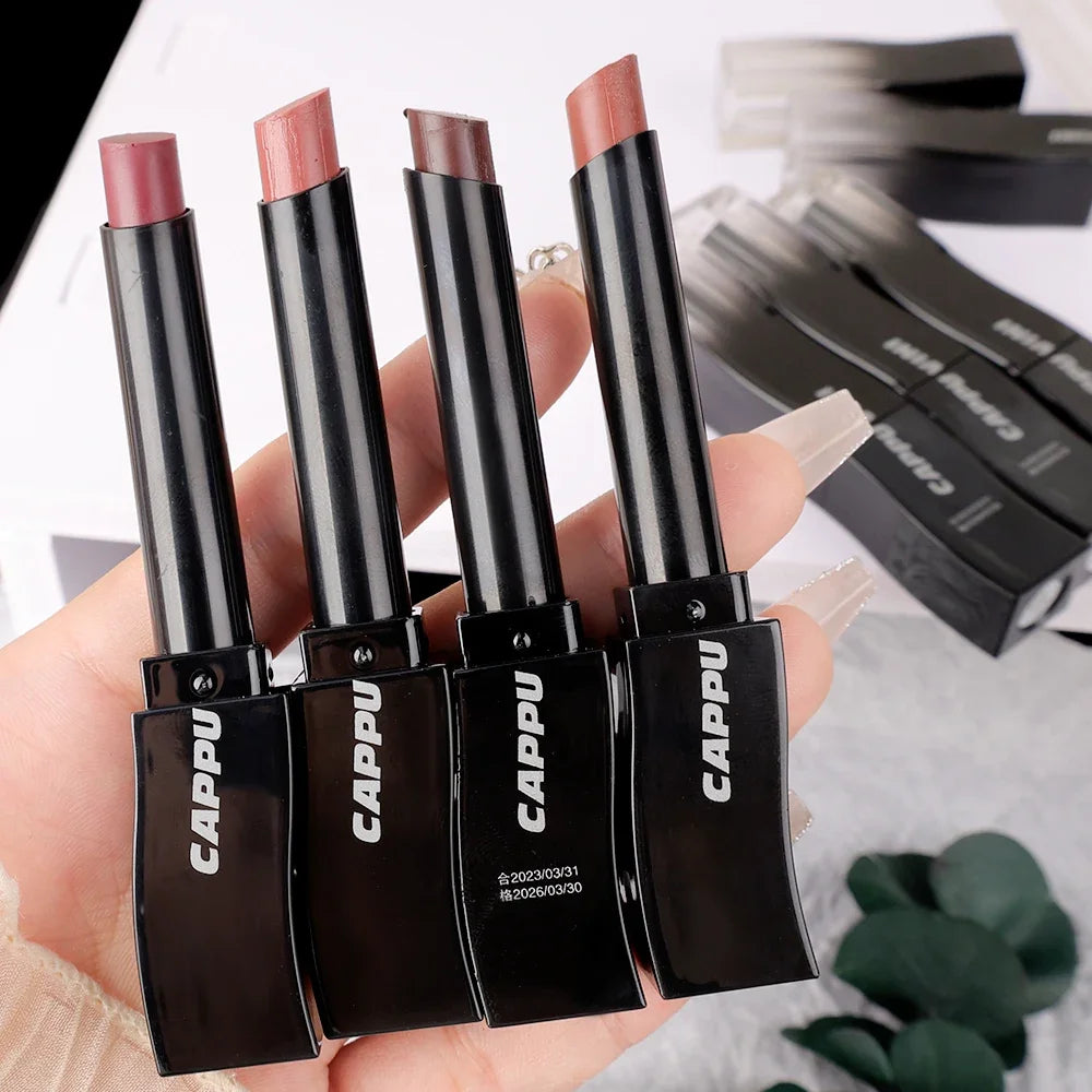 New Jelly Mirror Black Tube Lipstick Long Lasting Non-stick Cup Moisturize Water Light Lip Gloss Korean Lips Makeup Cosmetic 1pc - Seprincess