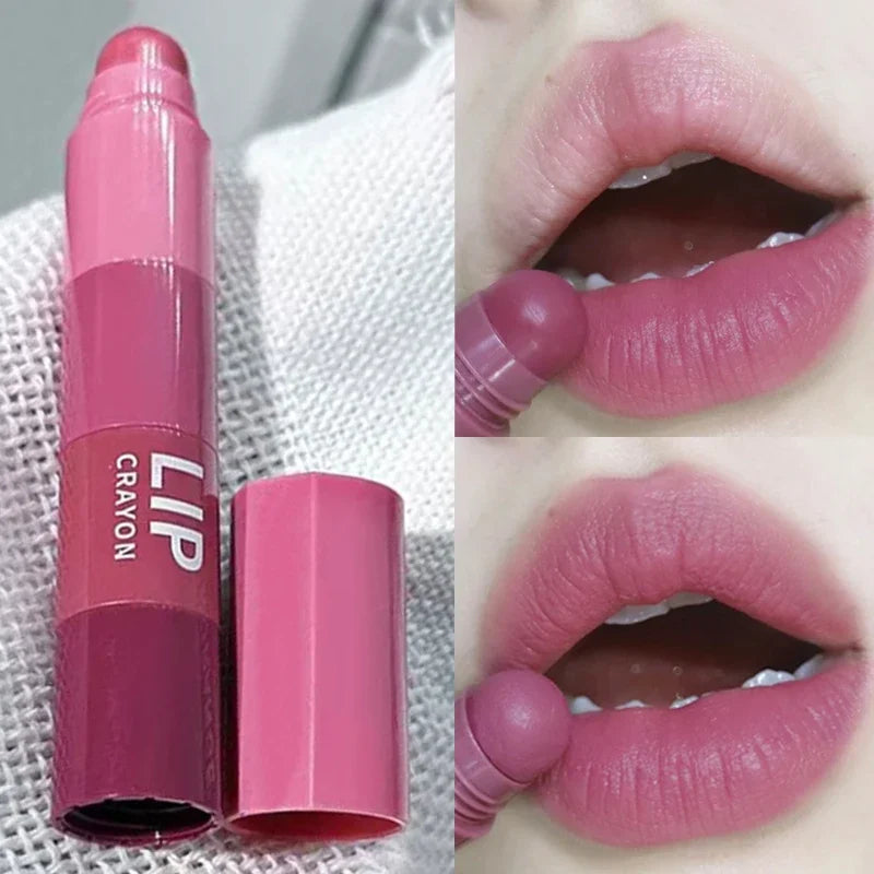 4 Colors in 1 Lipstick Pencil Set Sexy Nude Pink Matte Velvet Lip Gloss Waterproof Long Lasting Not Fading Lips Makeup Cosmetics - Seprincess