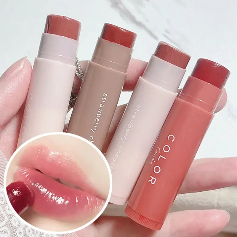 Rose Tea Lip Balm Lipstick Moisturizing Anti-dry Lip Care Cosmetics Anti-cracking Lipstick Colored Hydrating Lip Tinted Makeup - Seprincess