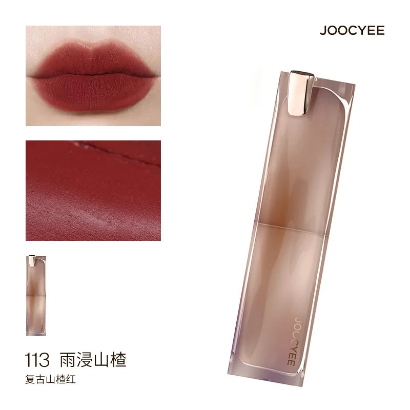 JOOCYEE GLAZED ROUGE Toffee powder mist lipstick whitening water light film-forming lipstick