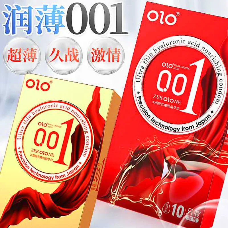 0.001 ultra thin Condoms for men Nude sensitive Latex Rubber Condom Hyaluronic Acid lubricated G Spot penis sleeve adults 18 - Seprincess