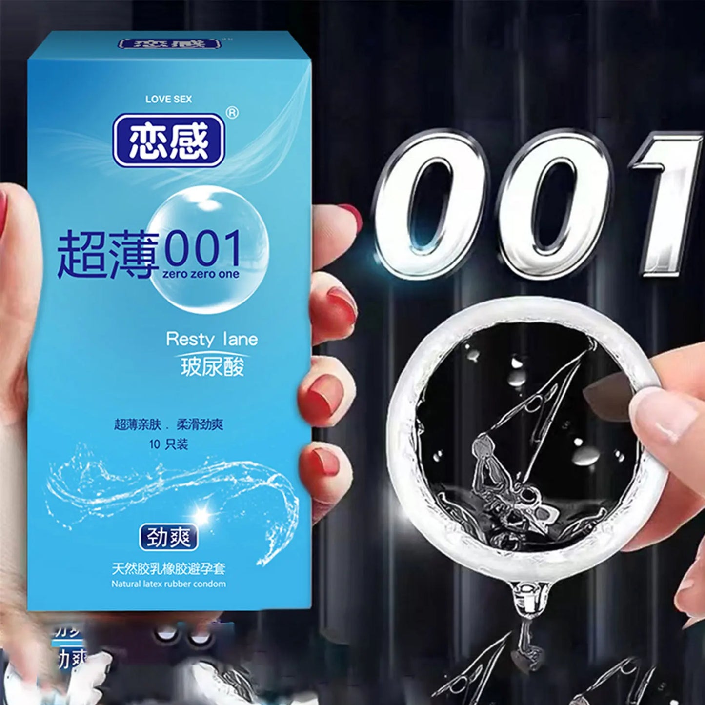 0.01 Ultra Thin Condoms For men Ejaculation delay Ice Hot Feeling Latex Condom Penis Sleeve  Vaginal Stimulation dult sex toys - Seprincess