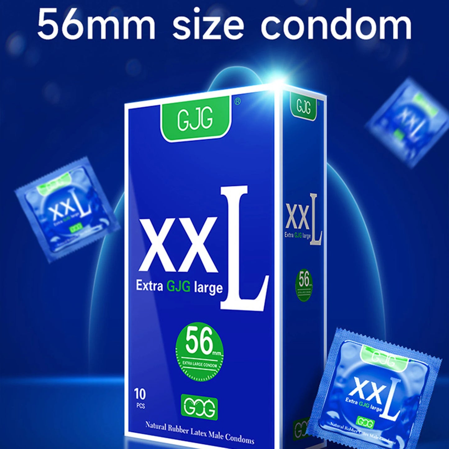 65mm Large Size Condoms for men Ultra Thin xxl plus size Condoms vanilla fragrance Lubricated Pleasure penis sleeve Adult suppli - Seprincess