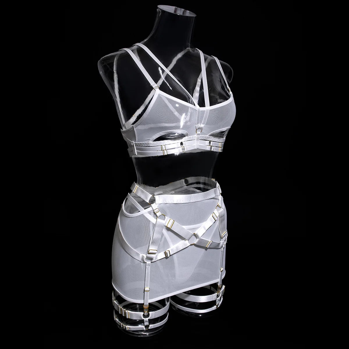 Erotic lingerie Tight binding deep V-mesh perspective fetish sexy hot underwear women sexy. items night richiami Scary costumes - Seprincess