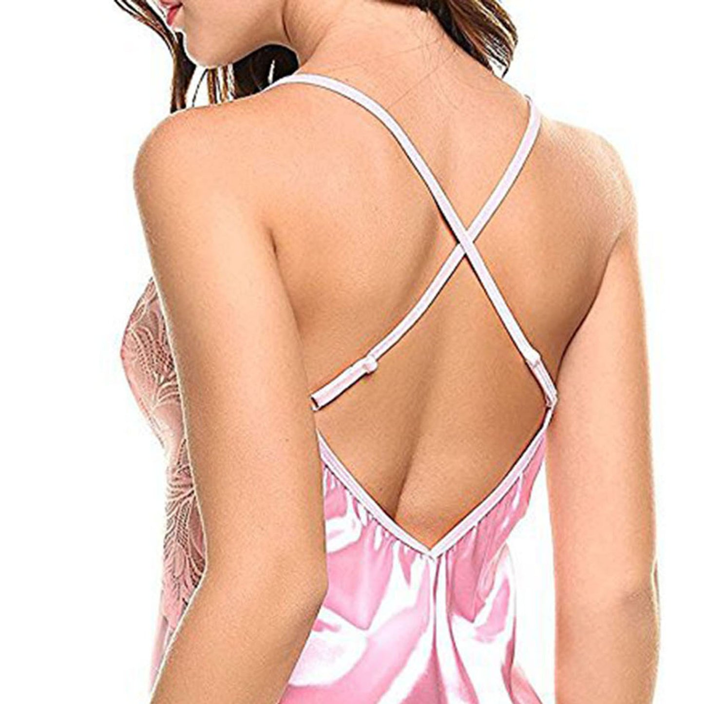 Women's Sexy Underwear Dress V Neck Lace Erotic Nightdress Suitable For Bridal Lingerie Honeymoon - Seprincess