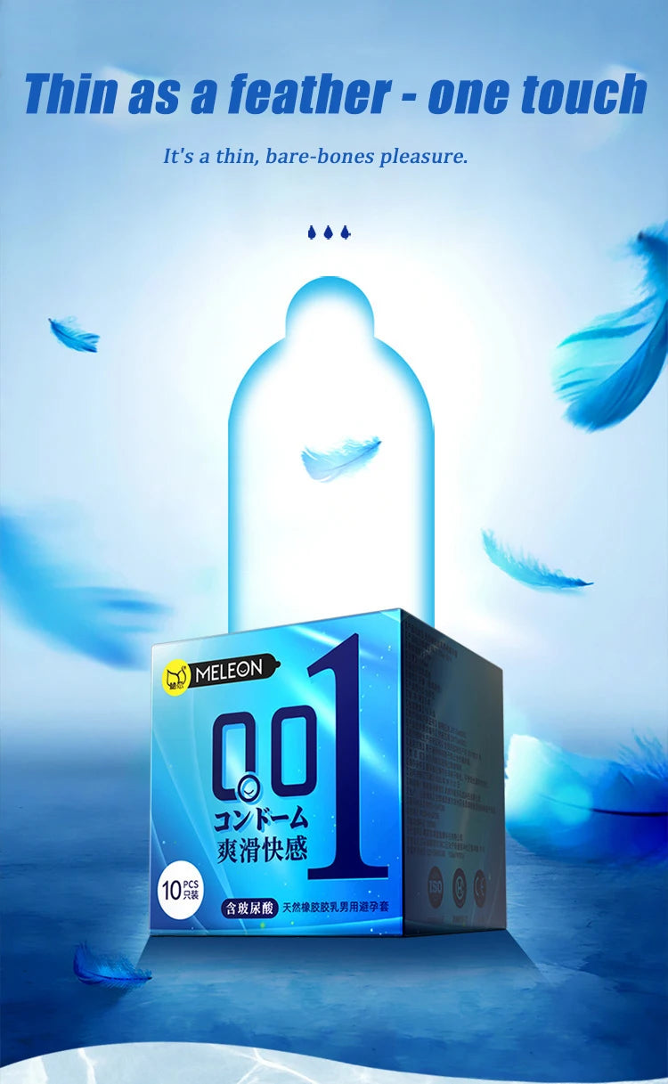 OLO 0.01 Ultra Thin Condoms For Men Long Sex Ejaculation Delay Ice Hot Feeling Latex Condom Penis Sleeve Sex Toys For Adults 18 - Seprincess