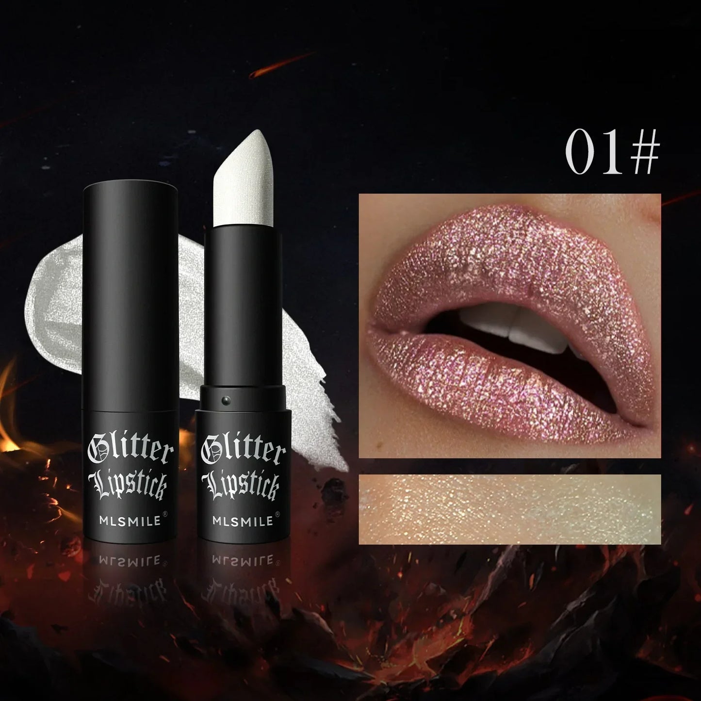 Waterproof Glitter Nude Matte Lipsticks Long Lasting Not Fading Pearlescent Sexy Red Pink Velvet Lipsticks Lips Makeup Cosmetic - Seprincess