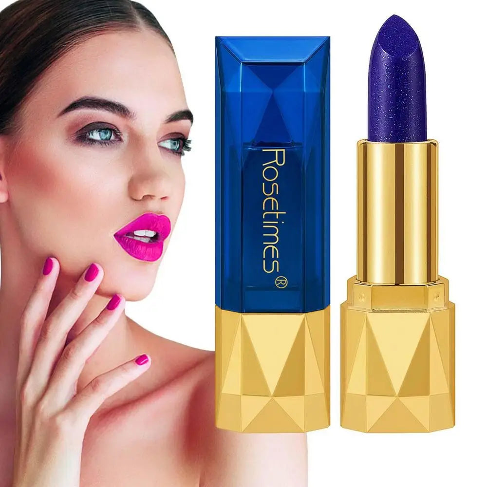 Color Changing Lipstick Blue Blue Shimmer Lipstick Changing Lipstick LTinted Lip BalmBlue Changed Into Pink Moisturizer Lazy - Seprincess