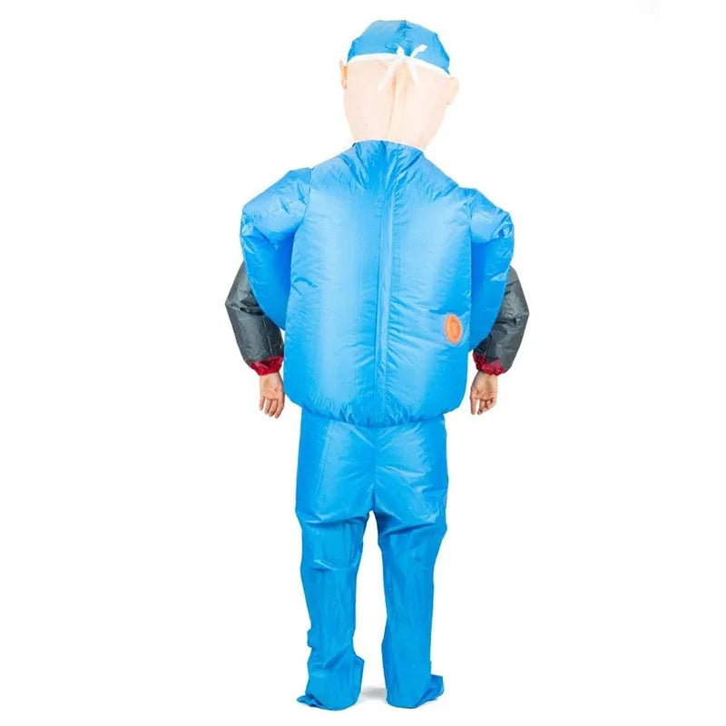 Adults Scary Doctor/Surgeon Inflatable Costume Halloween Carnival Tricky Cosplay Costume Props Fancy Dress Stage Shows Apparel - Seprincess