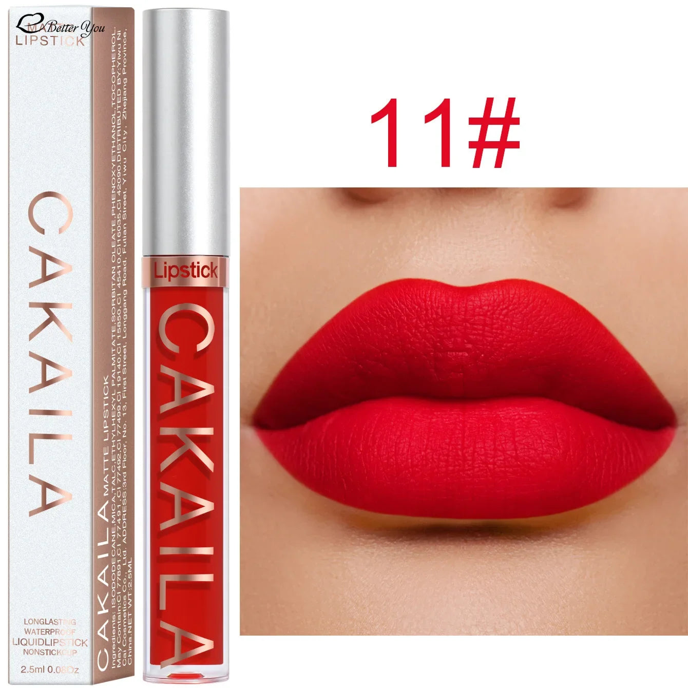 KACAILA 18 Colors Waterproof Liquid Lipsticks Lip Makeup Matte Velvet Lipstick Lip Gloss Cosmetic Nude Long Lasting Cosmestics