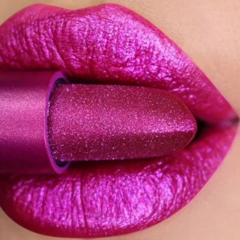 Waterproof Glitter Nude Matte Lipsticks Long Lasting Not Fading Pearlescent Sexy Red Pink Velvet Lipsticks Lips Makeup Cosmetic - Seprincess