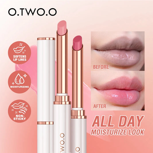 O.TWO.O Color Changing Lipstick Moisturizing Lip Balm Nourising Long Lasting Lip Gloss Natural Beeswax Lip Care Cosmetics - Seprincess