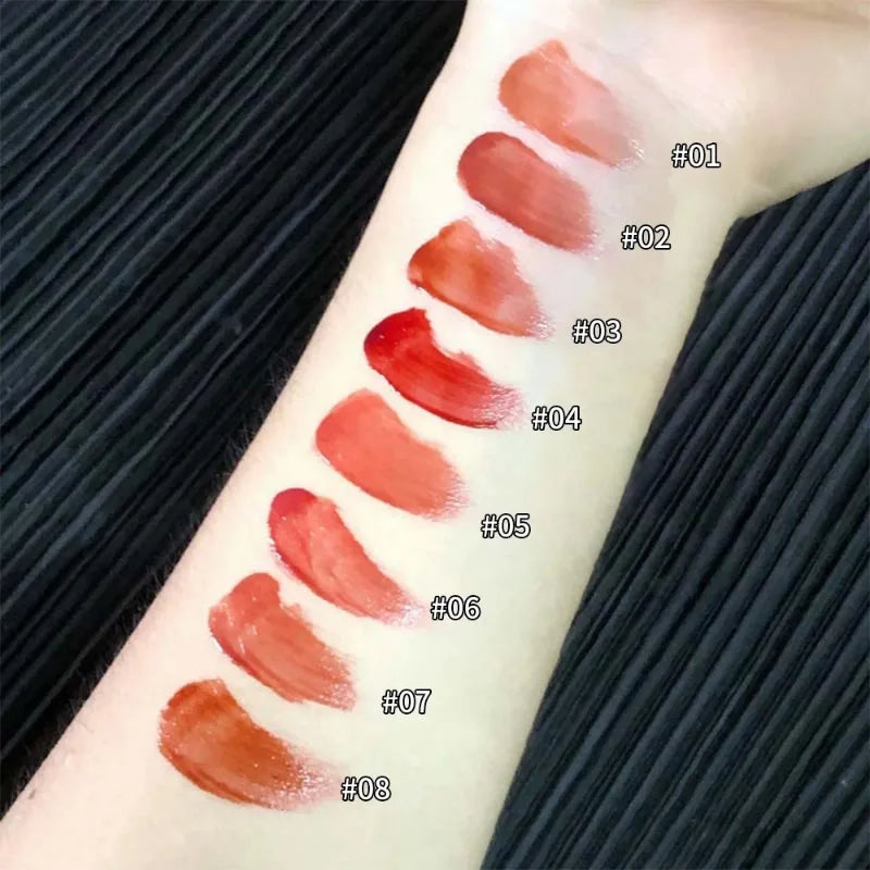 Water Light Nude Brown Lipgloss Lasting Waterproof Mirror Glass Tea Red Lipstick Not Easy To Fade Lip Glaze Lips Makeup Cosmetic - Seprincess