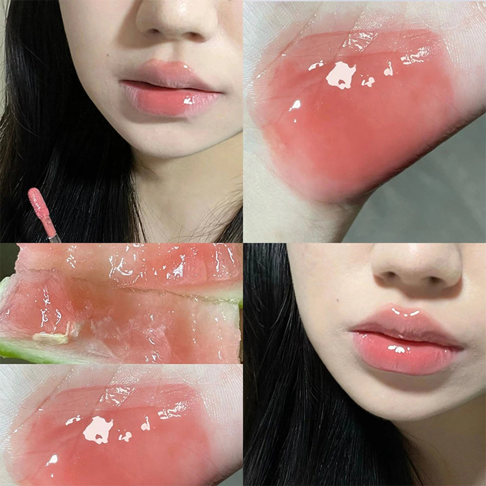 Jelly Mirror Lipstick Makeup Love Shape Waterproof Non-stick Cup Solid Lip Gloss Clear Long Lasting Moisturizing Lipstick Pen - Seprincess