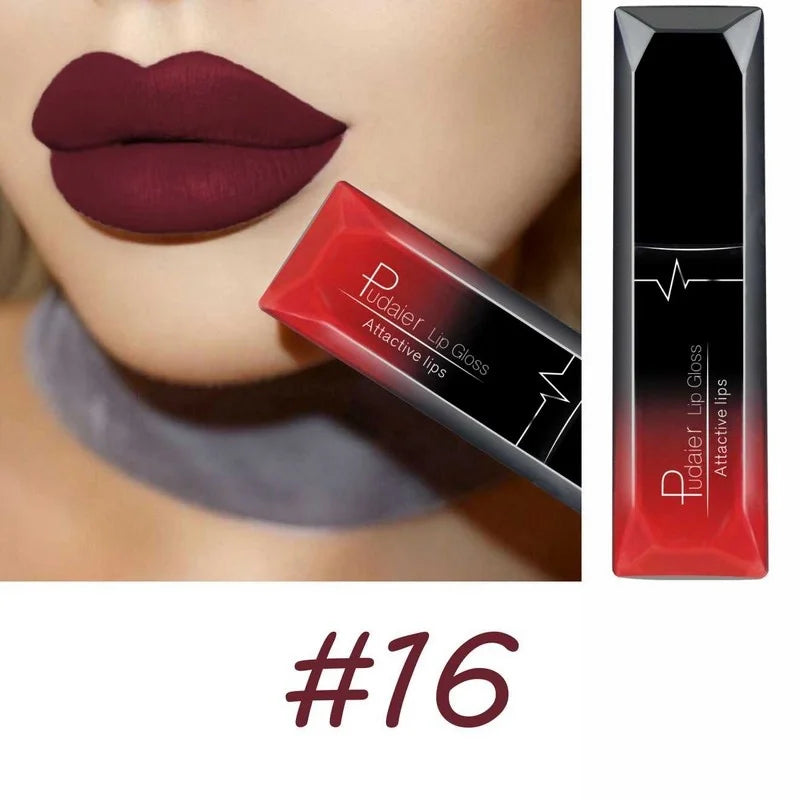 Best Lip Makeup 17 Color Sexy Matte Long Lasting Lipgloss Liquid Lipstick Lip Cream - Seprincess