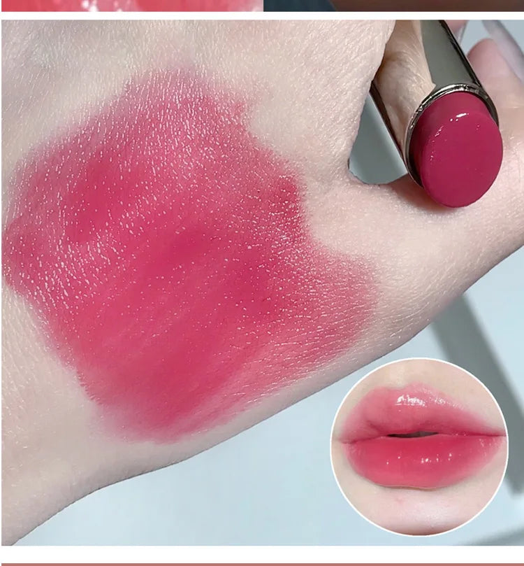 Silky Glossy Lipstick Gege Bear Pump Lips Moisture Water Bomb Comfortable Ultra Sheen Non-Stick Cup Lip Balm - Seprincess