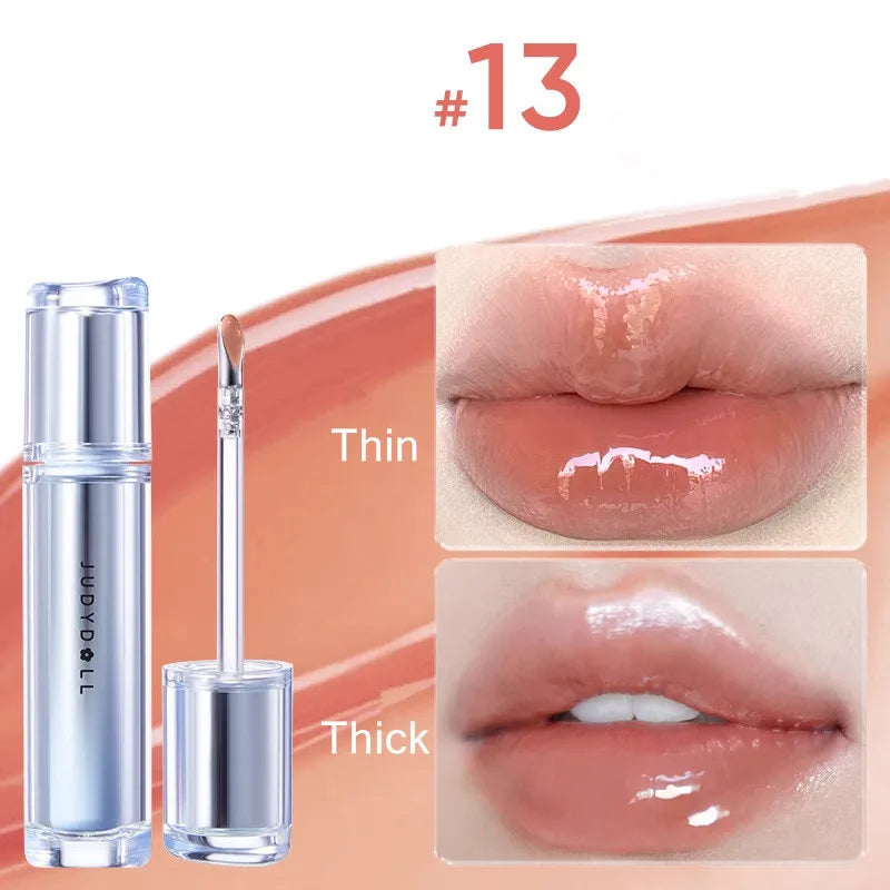 Judydoll Lip Glaze Lipstick Ice Iron Head  Moisturizing Liquid Lip Tint Mirror Gloss Lip Gel - Seprincess