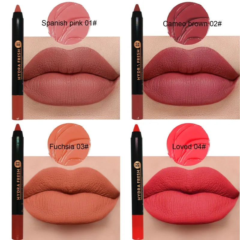 1PC Velvet Matte Lipstick Long Lasting Waterproof Sexy Lipbalm Non-Stick Lip Tint Lip Pencil Makeup Cosmetics for Women - Seprincess