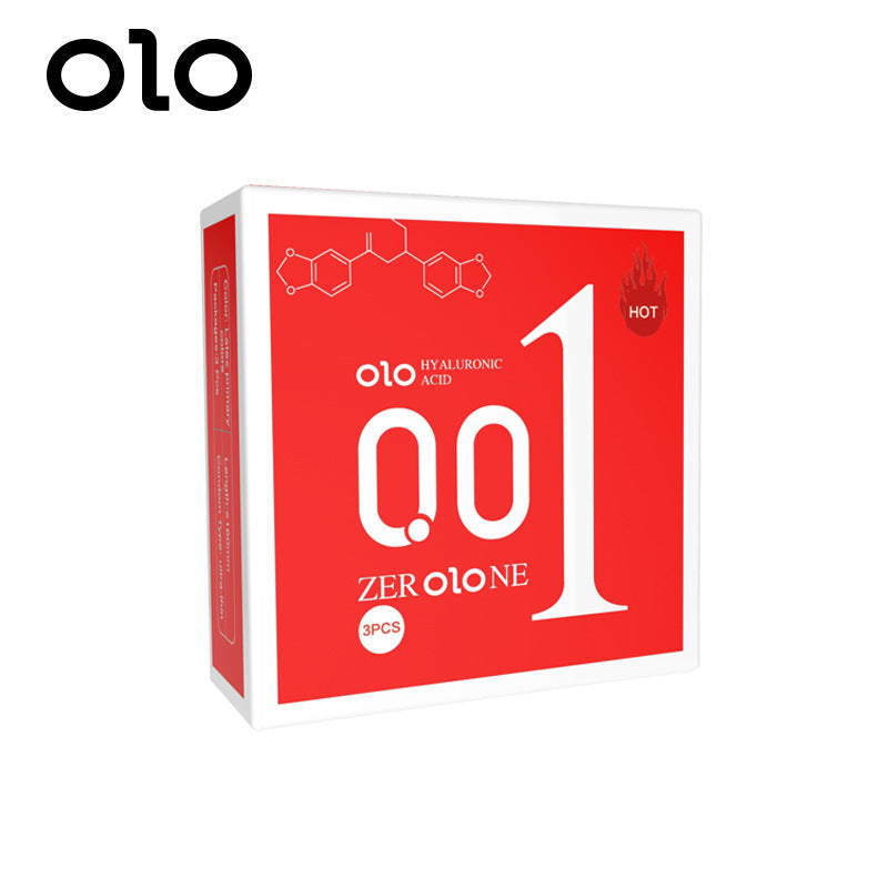 OLO Ultra Thin Condom 0.01 Feeling Penis Sleeve Hyaluronic Acids Rubber Latex Ejaculation Delay Dotted Condoms Intimate Sex Toy - Seprincess