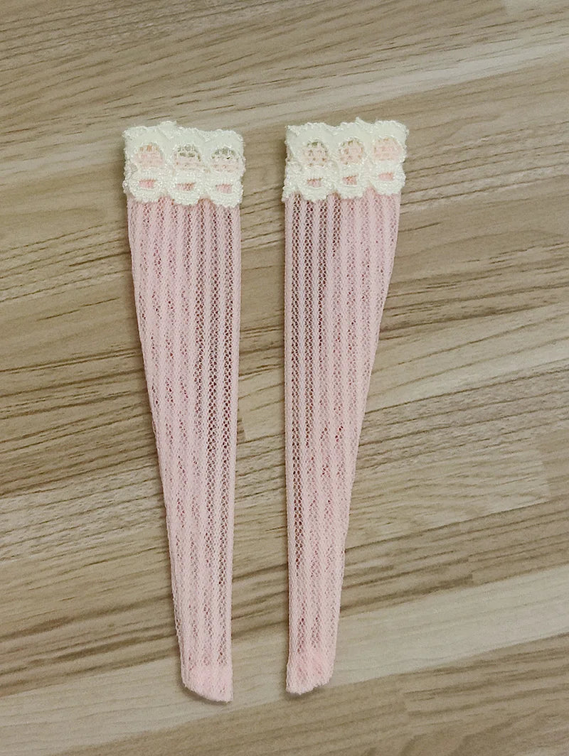 Blyth Dolls Lace Socks Knee Highs Socks Stocking for 1/6 Doll Clothes accessories(fit Azone, Pullip,Barbies, Blyth, 1/6 Doll)