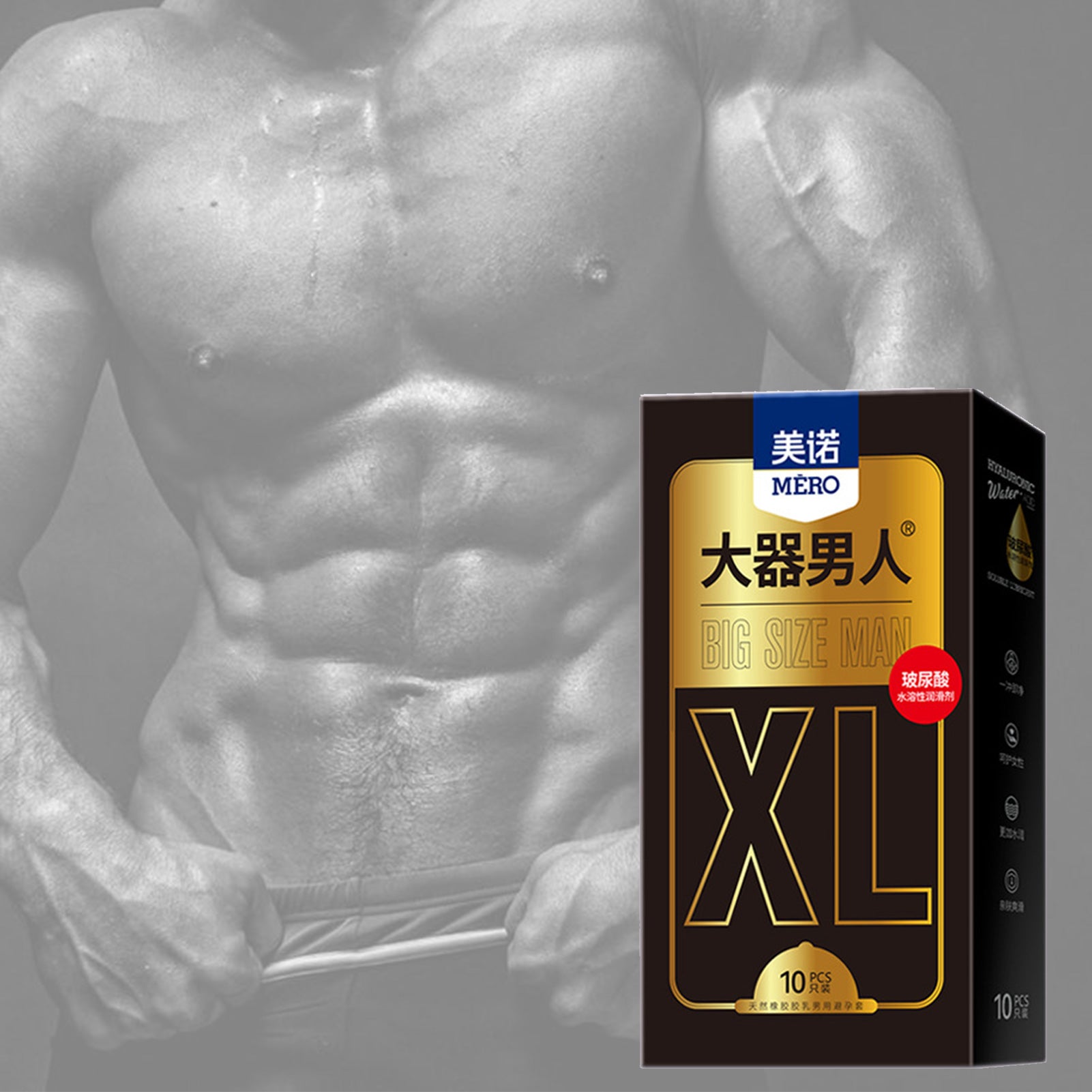 55MM Large Size Condoms 10PCS Sex Toys Ultrathin for Big Cock Penis Sleeves XL Sexshop Adult Lubricated Contraception Supplies - Seprincess