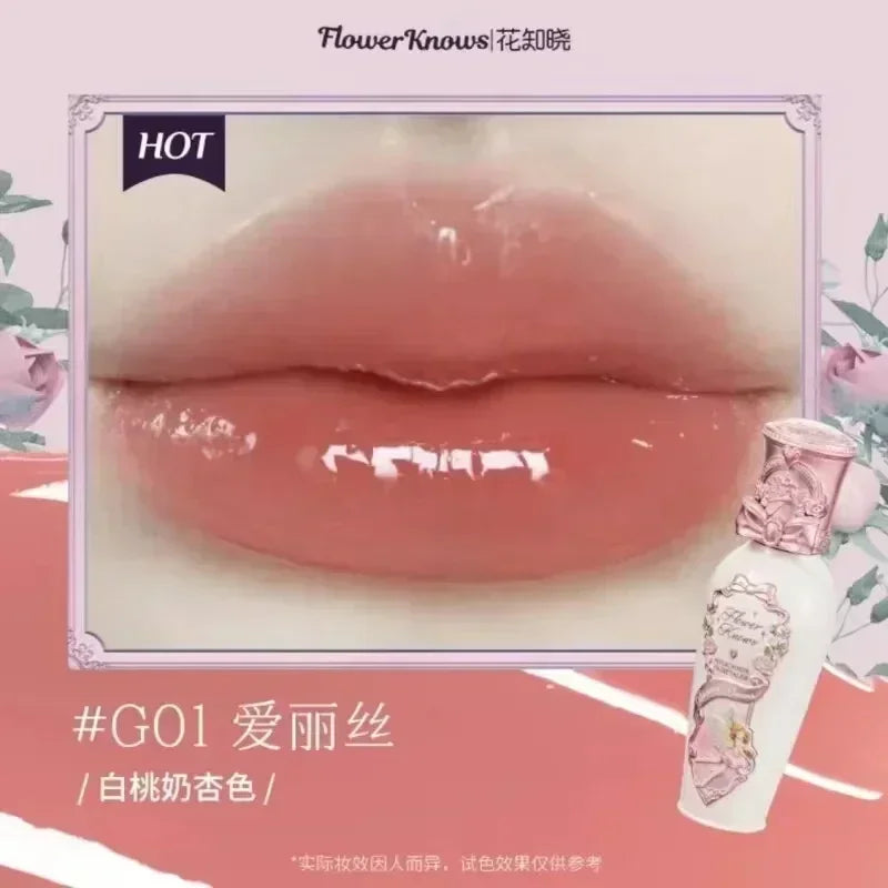 Flower Knows Swan Ballet Little Angel Collection Lipstick Velvet Matte Waterproof Lip Stick Vegan Long Lasting Lip Gloss Korean