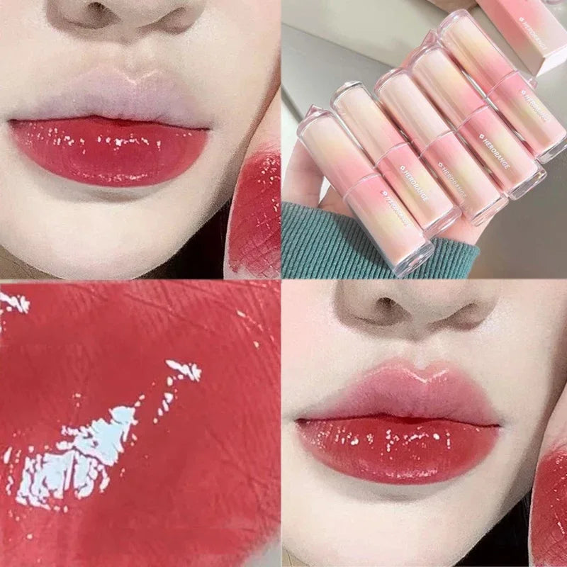 Moisturizing Crystal Lipstick 8 Colors Mirror Lasting Non-stick Cup Lip Gloss Plumping Water Light Lip Tint Lips Makeup Cosmetic - Seprincess