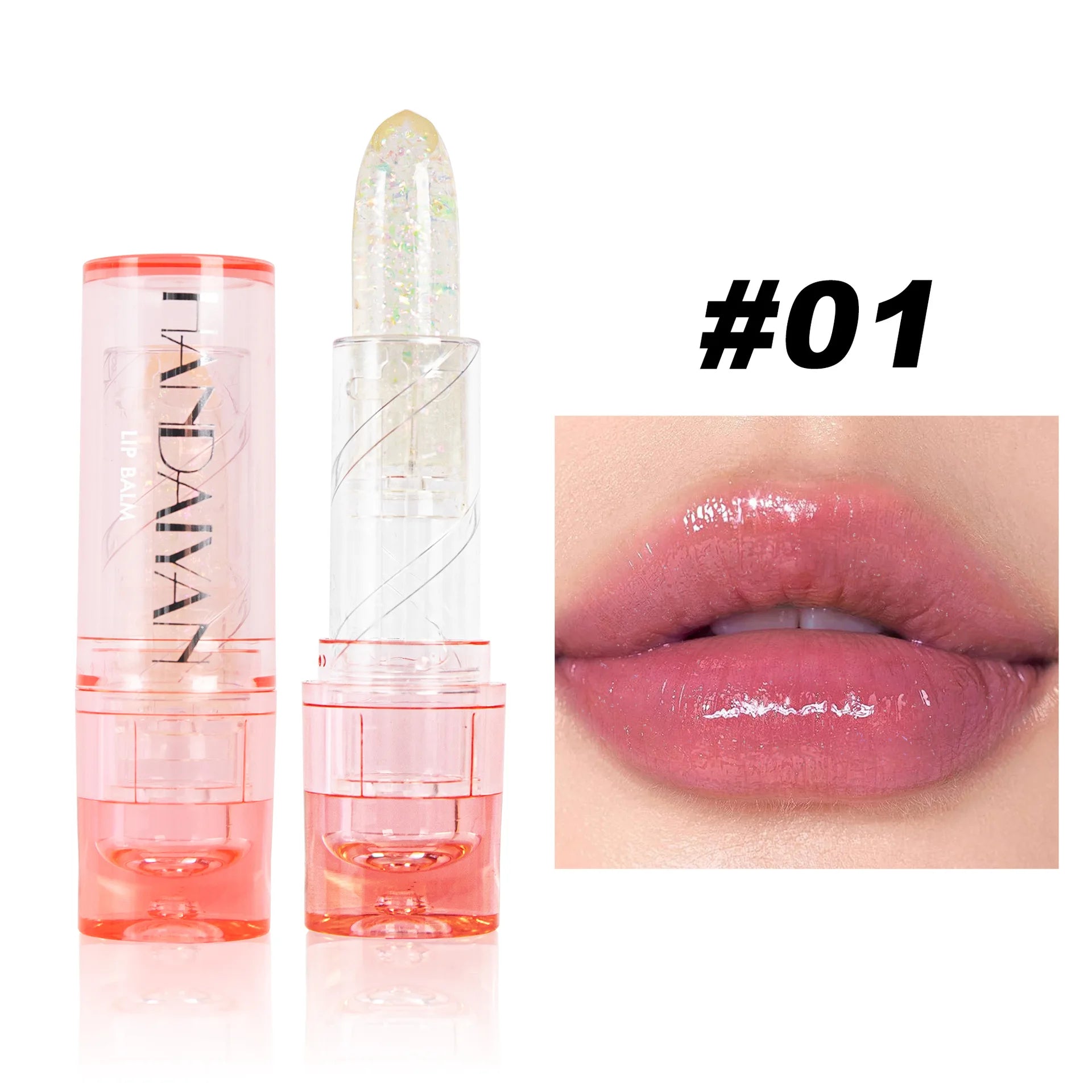 Color Changing Lip Balm Glitter Temperature Lipstick Magic Long Lasting Waterproof Crystal Jelly Lipstick Moisturizer Makeup - Seprincess