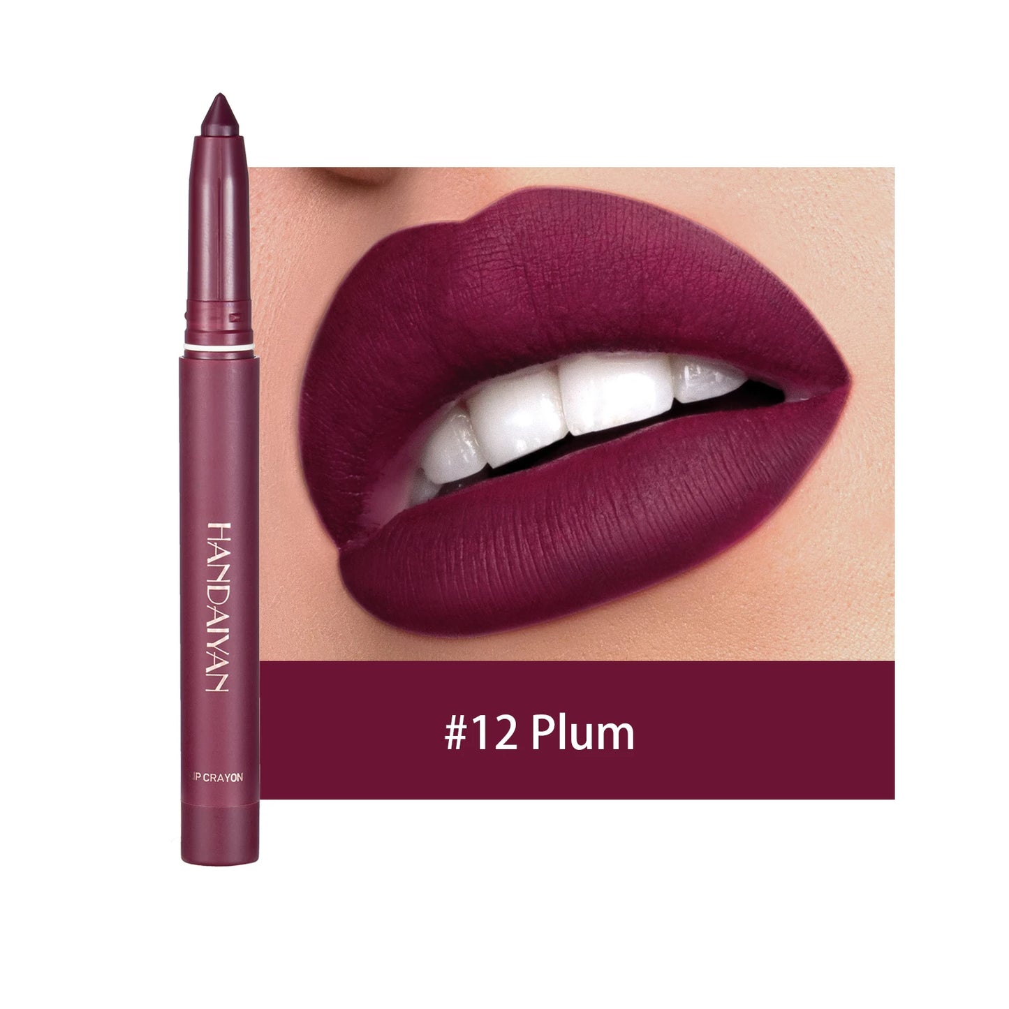 HANDAIYAN New Arrive Matte Lipstick Pencil Makeup Silky Velvet Lip Stick Pen Waterproof Nude Pink Red Lip Blam Make Up Cosmetics - Seprincess