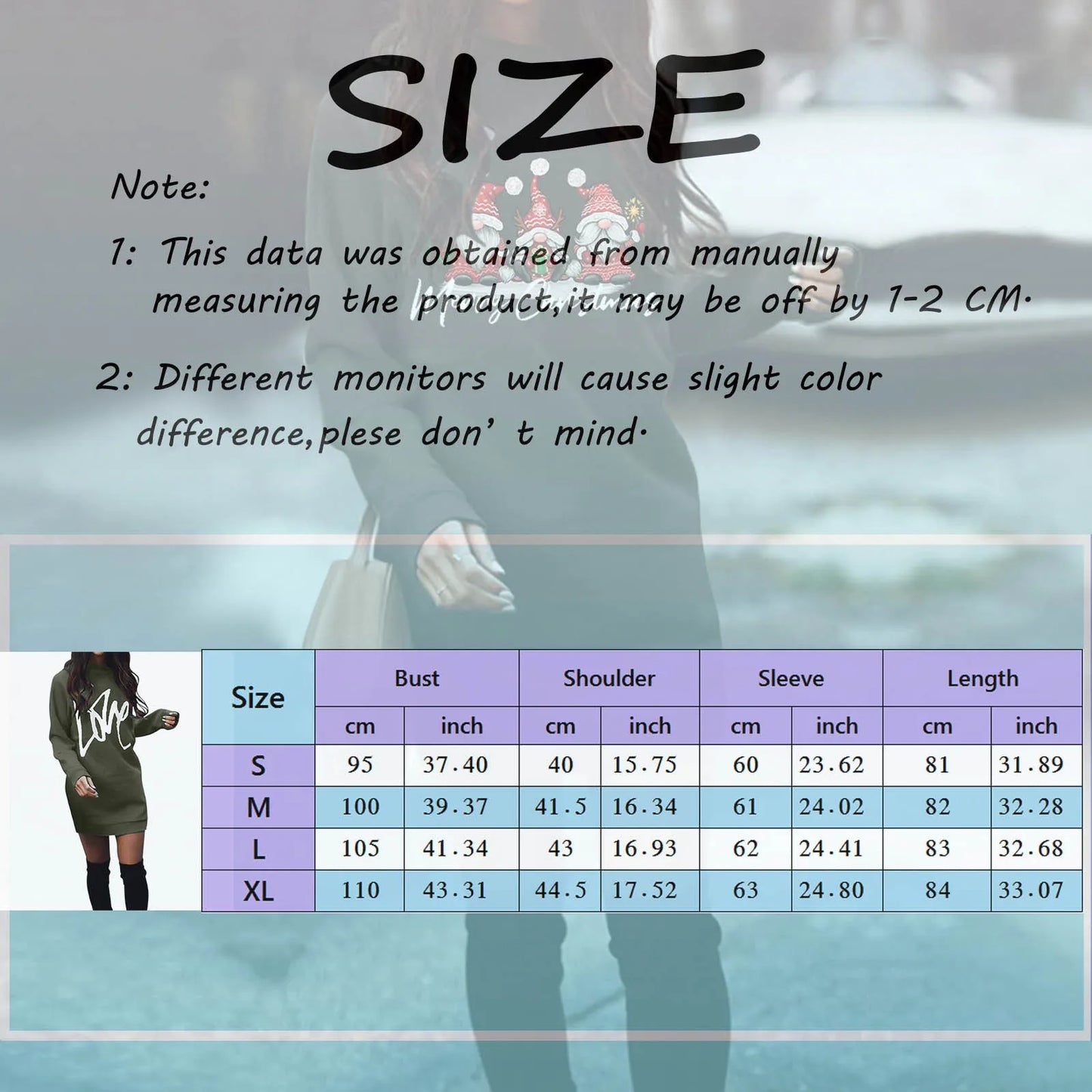 Streetwear Women Clothing Y2k Dress Winter Clothes Women Hoodies Pullover Christmas Casual Autumn Harajuku Sweatshirts Dress - Seprincess