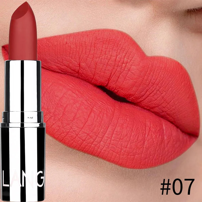 Nude Matte Lipstick Waterproof Long Lasting Non-stick Cup Lip Stick Not Fading Sexy Red Pink Velvet Lipsticks Makeup Cosmetics - Seprincess