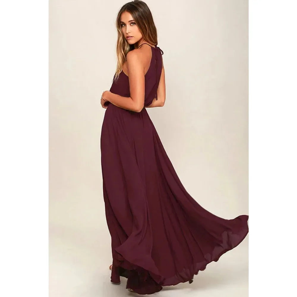 2024 Summer Long Dress High Split Boho Beach Dress Tunic Maxi Dress Women Evening Party Dress Sundress Vestidos de festa XXL