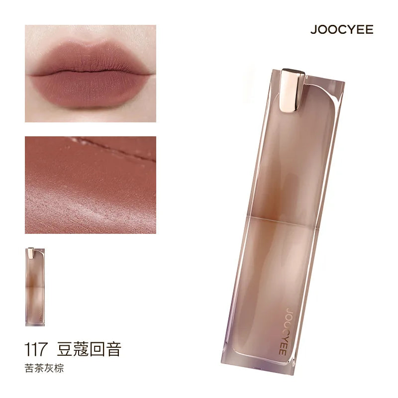 JOOCYEE GLAZED ROUGE Toffee powder mist lipstick whitening water light film-forming lipstick