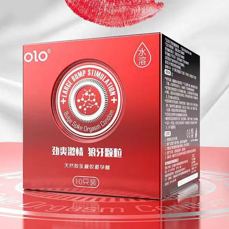 OLO Ultrathin Condoms 0.01 Zero Feeling 10PCS Penis Sleeve for Man Hyaluronic Acids Ejaculation Delay Condoms Adults Sex Toy 18+ - Seprincess