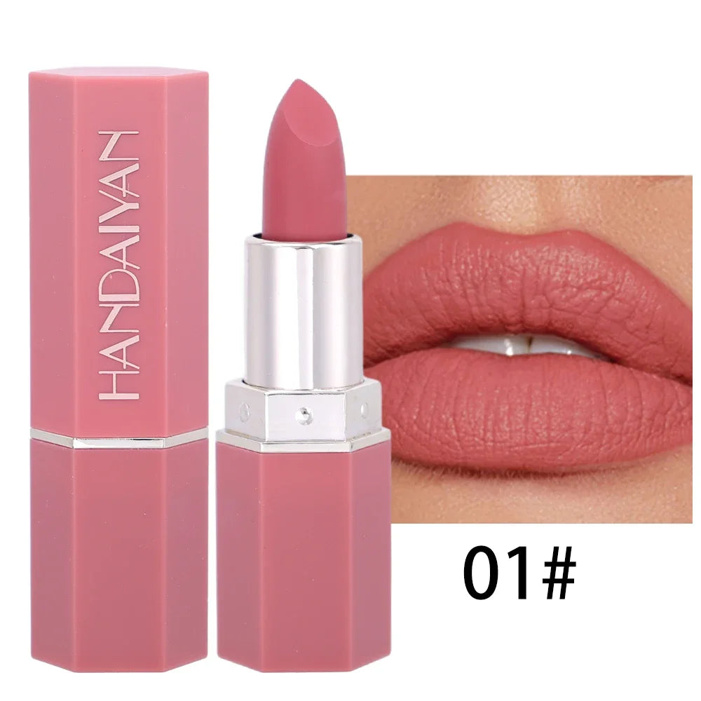 Nude Velvet Matte Lipstick Lasting Waterproof Color Rendering Non-stick Cup Lipstick Lips Liner Pencil Korean Makeup Cosmetics - Seprincess