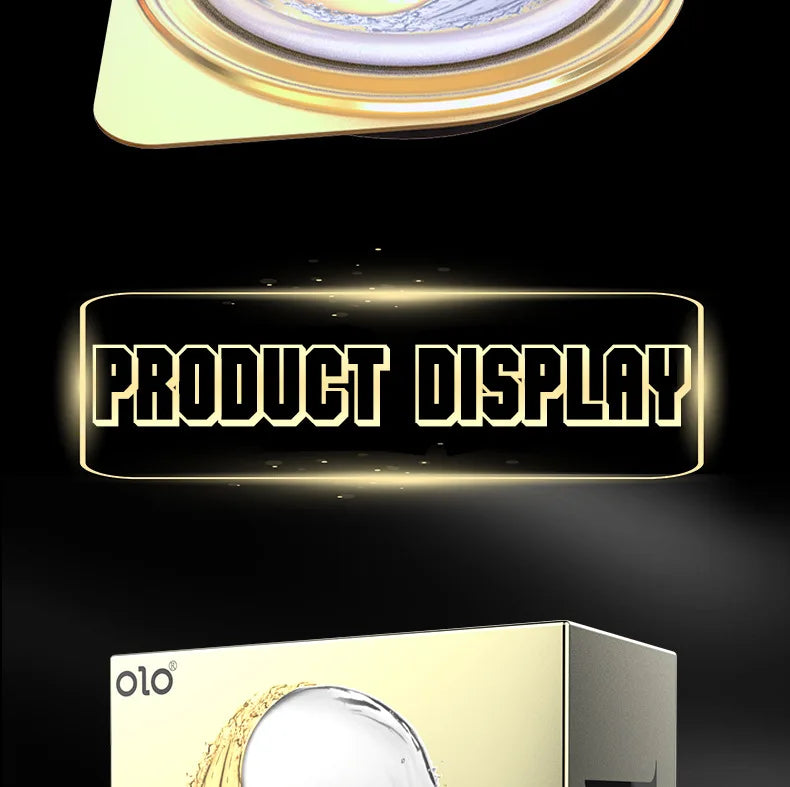 OLO Ultra Thin Condom 0.01 Feeling Penis Sleeve Hyaluronic Acids Rubber Latex Ejaculation Delay Condoms Intimate Sex Toy Product - Seprincess