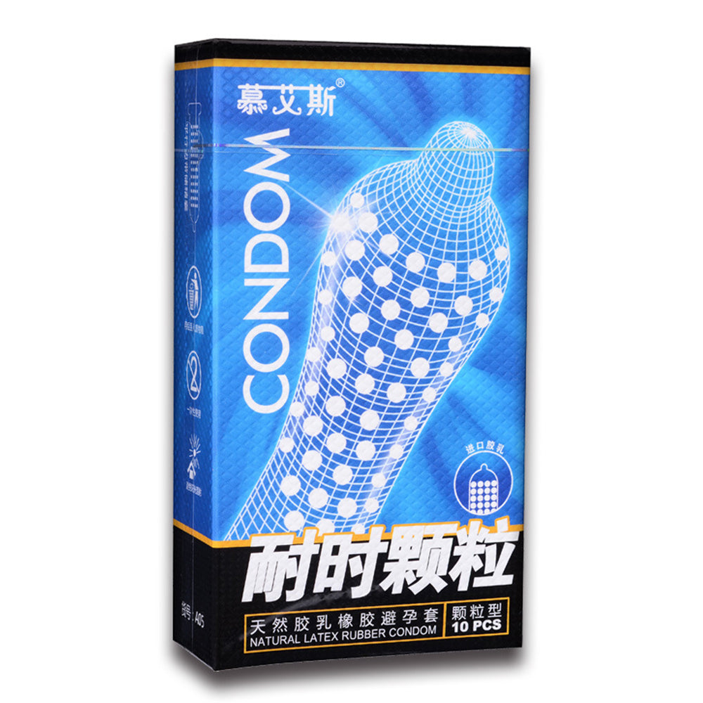 10pcs Particle Penis Sleeve Cock Spike Condoms Delay Ejaculation Contraception Dotted Sex Toys For Men G-dot Spot Simulation - Seprincess