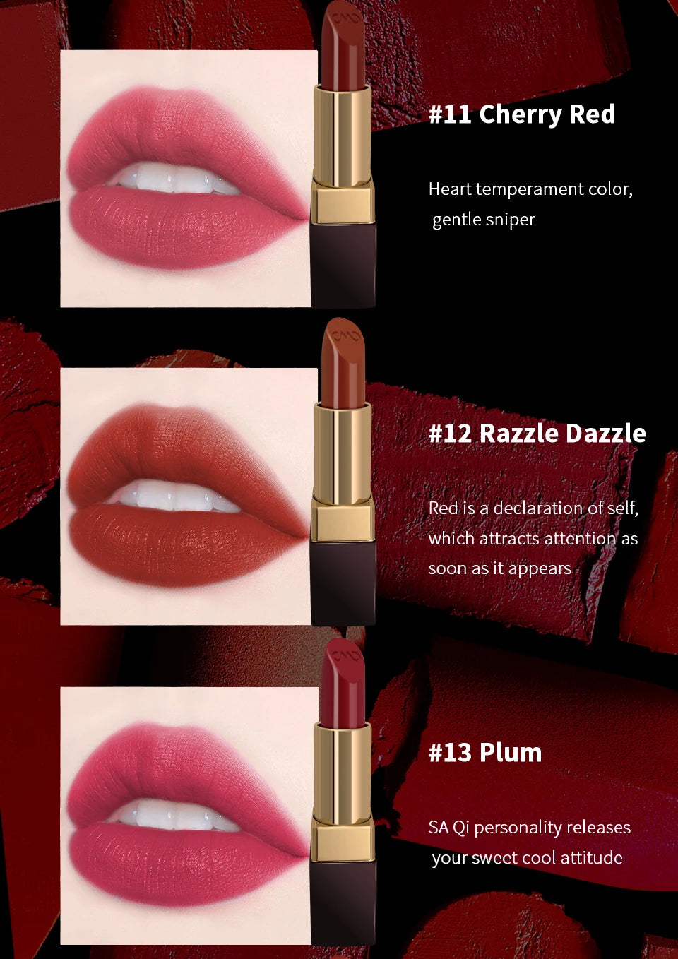 CHARMACY Moisturizing Luxury Lipstick Velvet High Quality Lipsticks Shiny Professional Korean Makeup Cosmetic for Lip Women - Seprincess