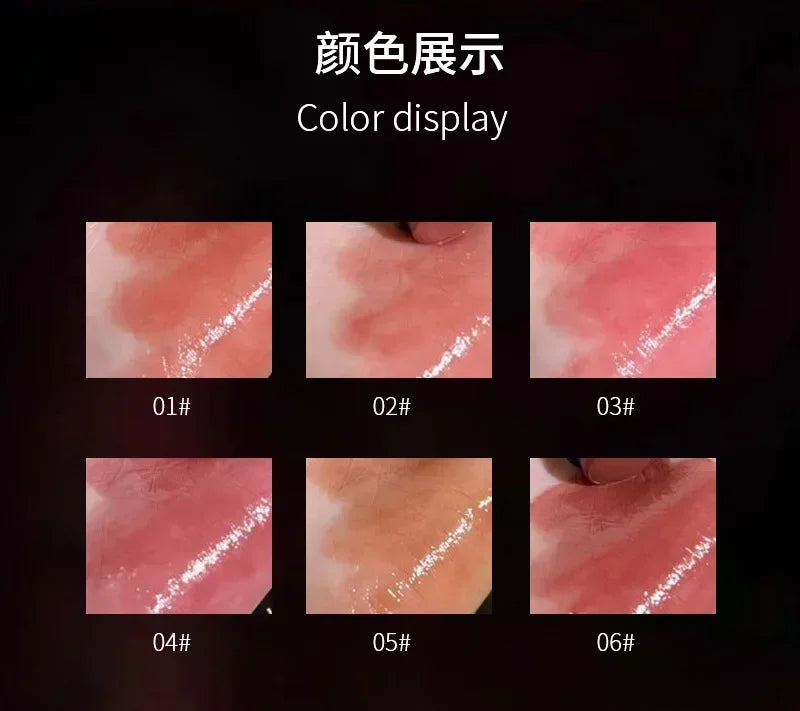 9 Colors Jelly Lipstick Moisturizing Mirror Water Light Solid Lip Gloss Glass Tea Russet Lip Glaze Tint Makeup Cosmetics Beauty - Seprincess