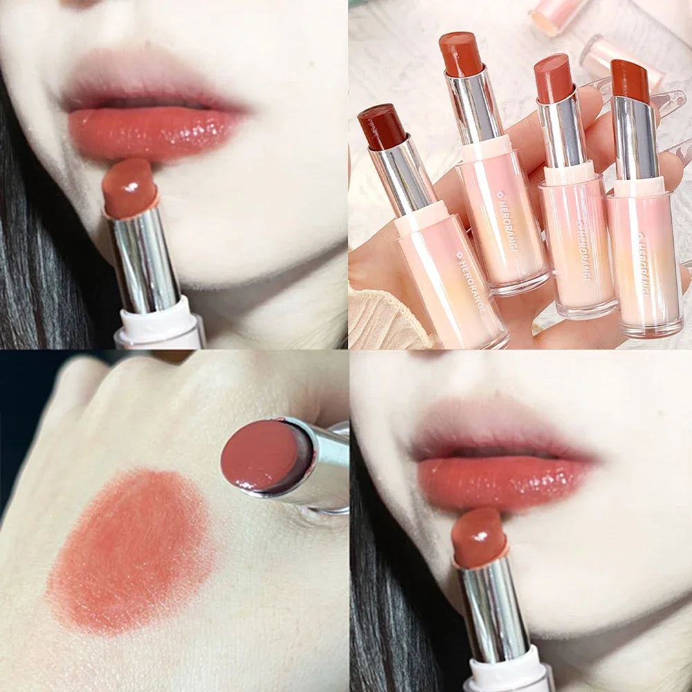 Moisturizing Crystal Lipstick 8 Colors Mirror Lasting Non-stick Cup Lip Gloss Plumping Water Light Lip Tint Lips Makeup Cosmetic - Seprincess