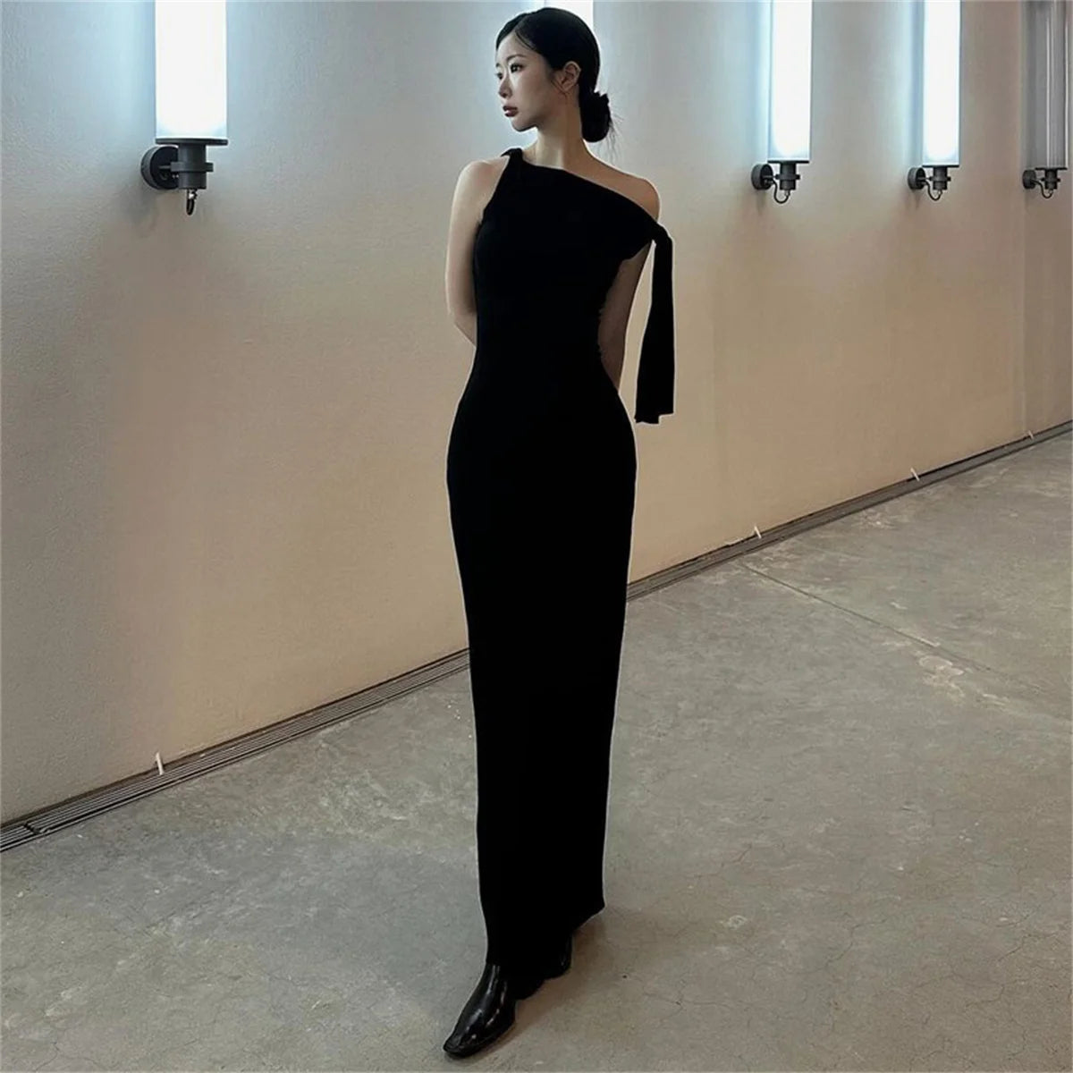 Women Sleeveless Sexy Maxi Dress Elegant Off-shoulder Backless Long Strapless Fashion Tight Dresses Party Bodycon Vestidos 2024 - Seprincess